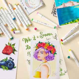 Ohuhu Honolulu 48 Colors Dual Tips Alcohol Art Markers (Brazil Domestic Shipping)