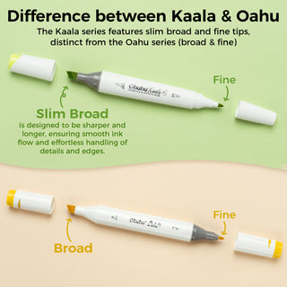 Ohuhu Kaala Dual Tips Alcohol Art Markers- 60 Colors Illustrations