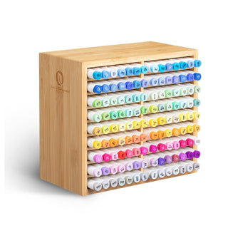 Ohuhu Bamboo Marker Organizer (Brazil Domestic Shipping)