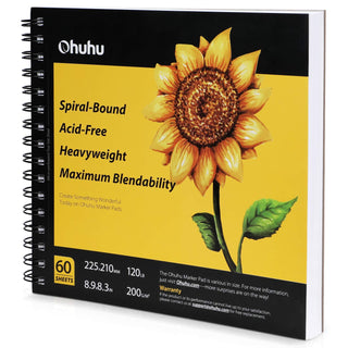 Ohuhu Spiral-Bound Marker Pad for Alcohol Markers (Brazil Domestic Shipping)