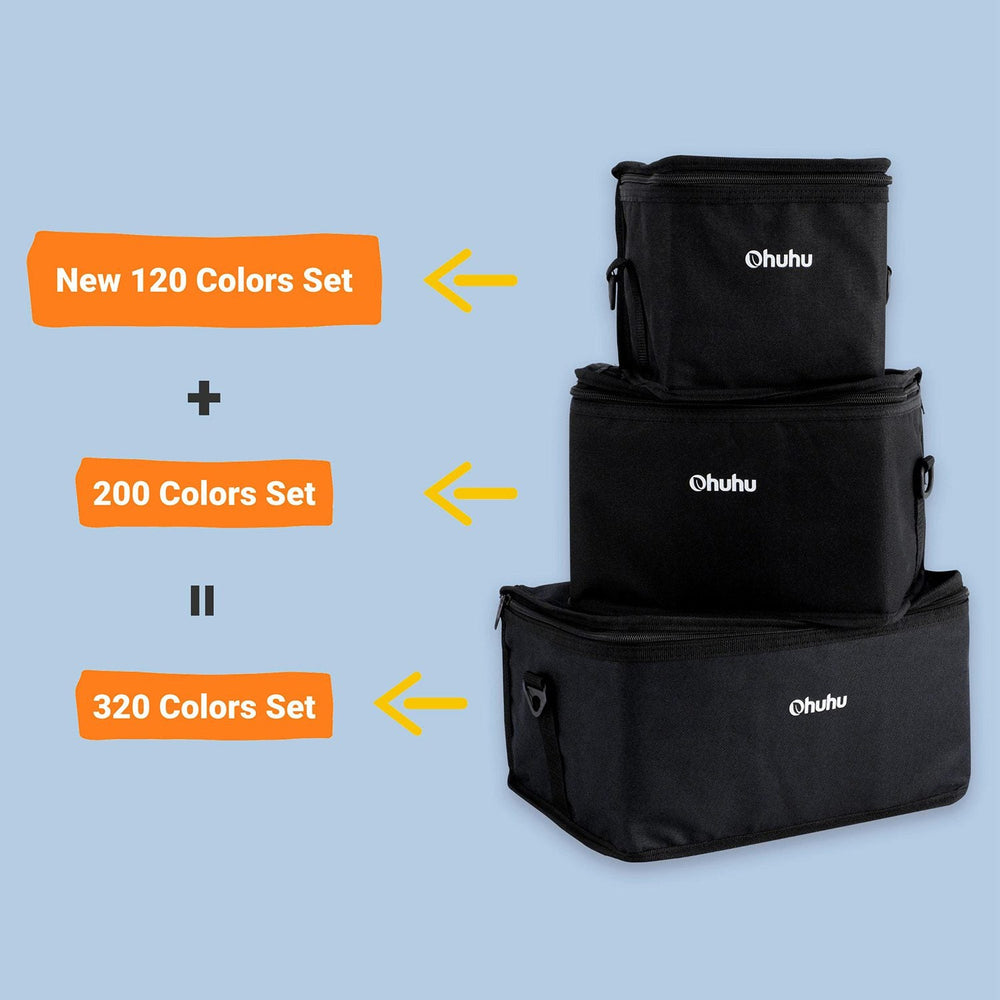 Ohuhu Oahu 320 Colors Dual Tips Alcohol Art Markers, Fine & Chisel (Brazil Domestic Shipping)