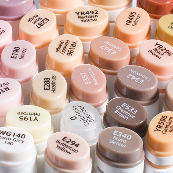 Ohuhu Oahu 36 Skin Tone Colors Dual Tips Alcohol Art Markers, Fine & Chisel (Brazil Domestic Shipping)