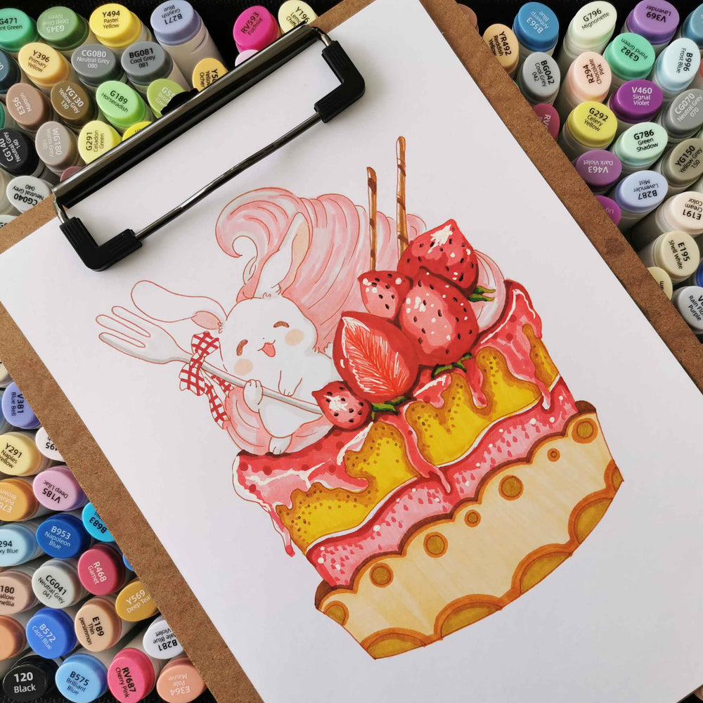 Ohuhu Oahu 160 Colors Dual Tips Alcohol Art Markers, Fine & Chisel (Brazil Domestic Shipping)