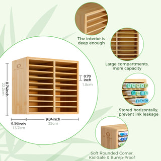 Ohuhu Bamboo Marker Organizer