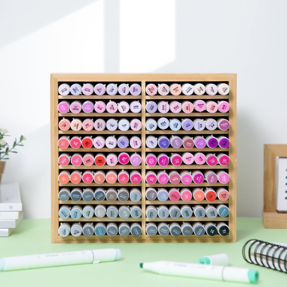 Ohuhu Bamboo Marker Organizer (Brazil Domestic Shipping)