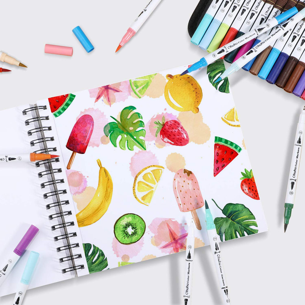 Ohuhu Spiral-Bound Marker Pad for Alcohol Markers (Brazil Domestic Shipping)