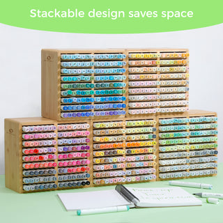 Ohuhu Bamboo Marker Organizer