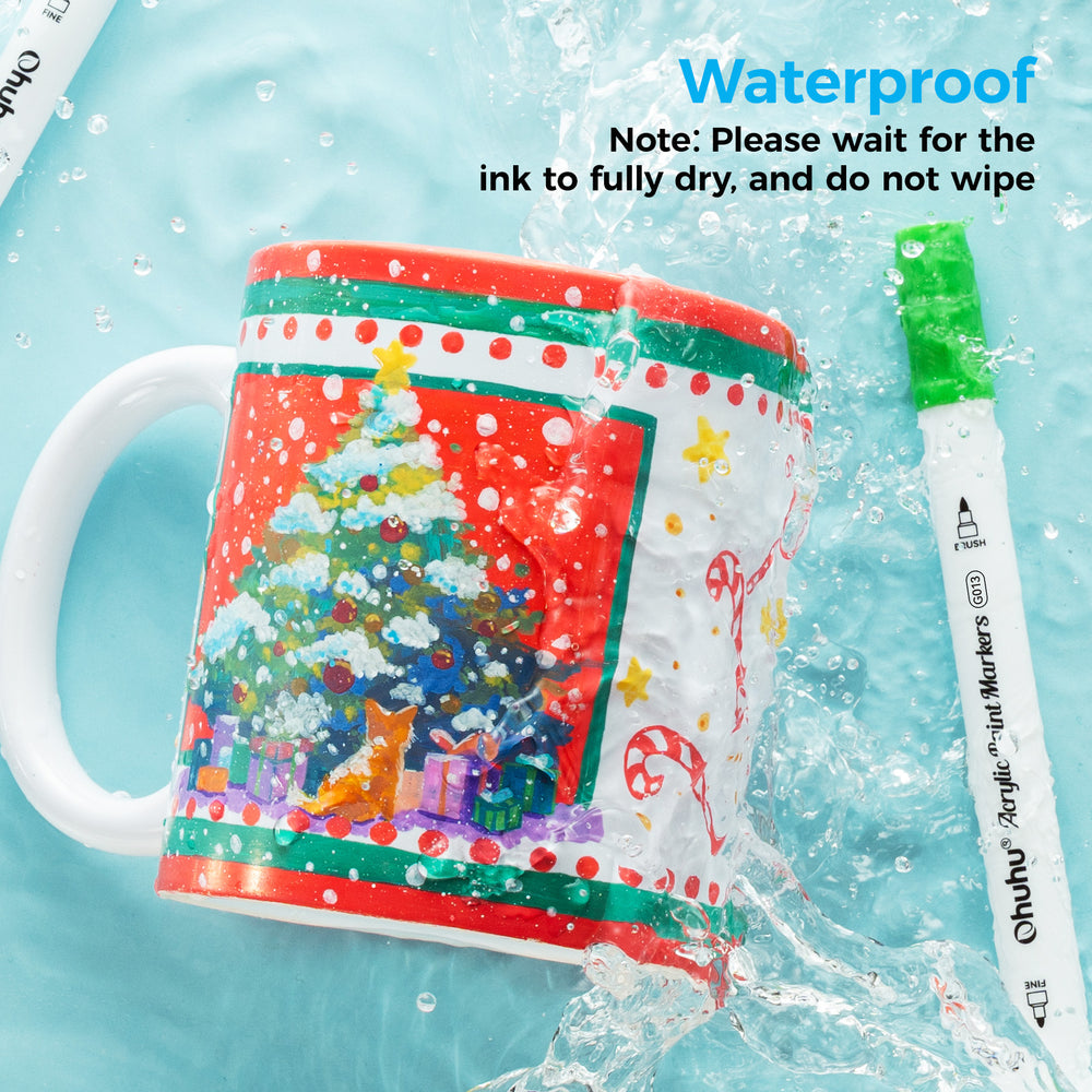 Ohuhu Acrylic Paint Markers Cotton-core 36 Colors - Akaka