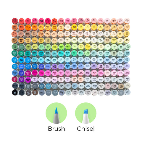 Ohuhu Honolulu 216 Colors Dual Tips Alcohol Art Markers (Brazil Domestic Shipping)