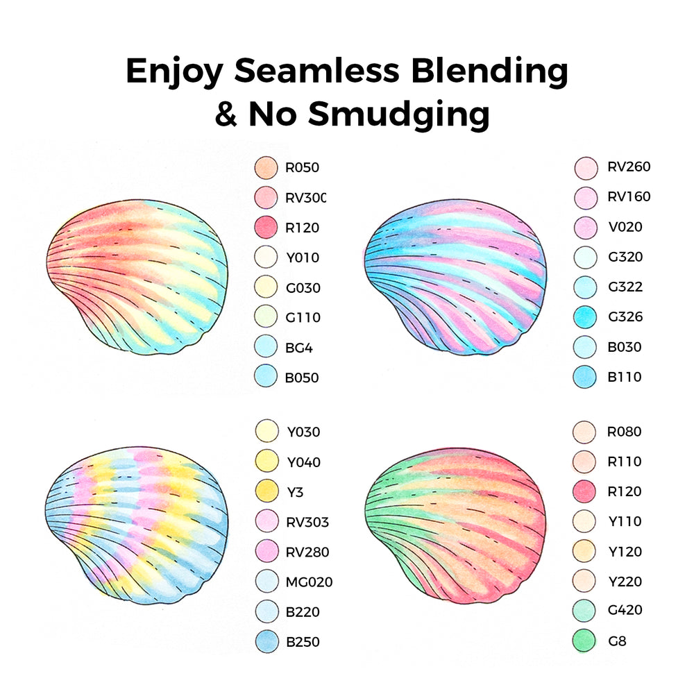 Ohuhu Honolulu New 48 Pastel Colors Dual Tips Alcohol Art Markers - Blossoming (Brazil Domestic Shipping)