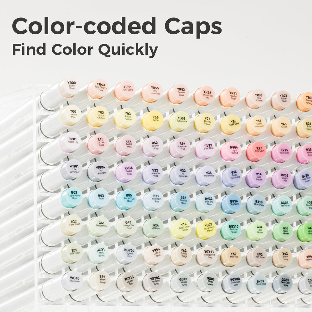 Ohuhu Honolulu 48 Pastel Colors Dual Tips Alcohol Art Markers (Brazil Domestic Shipping)