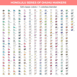 Ohuhu Honolulu 320 Colors Dual Tips Alcohol Art Markers (Brazil Domestic Shipping)