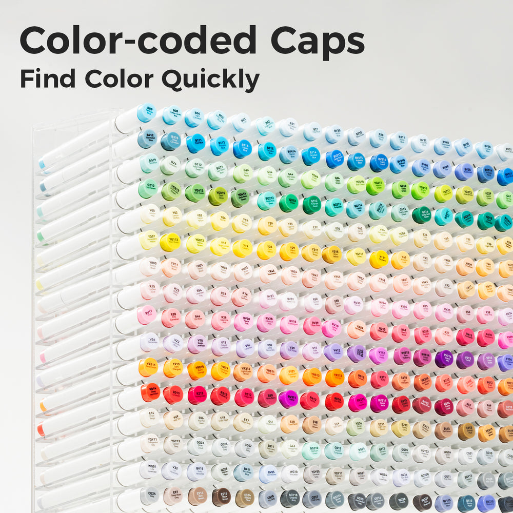 Ohuhu Honolulu 216 Colors Dual Tips Alcohol Art Markers (Brazil Domestic Shipping)