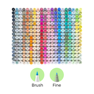 Ohuhu Honolulu 320 Colors Dual Tips Alcohol Art Markers