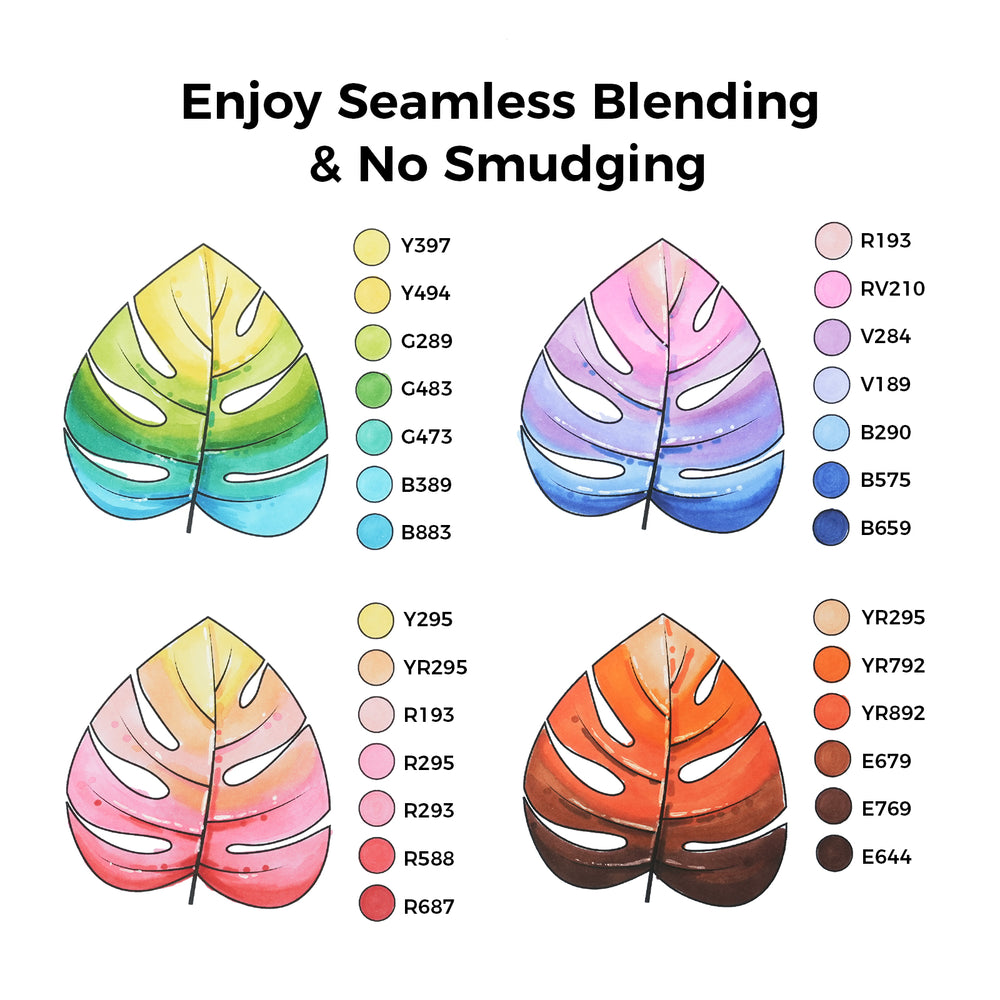 Ohuhu Oahu 120 Colors Dual Tips Alcohol Art Markers, Fine & Chisel