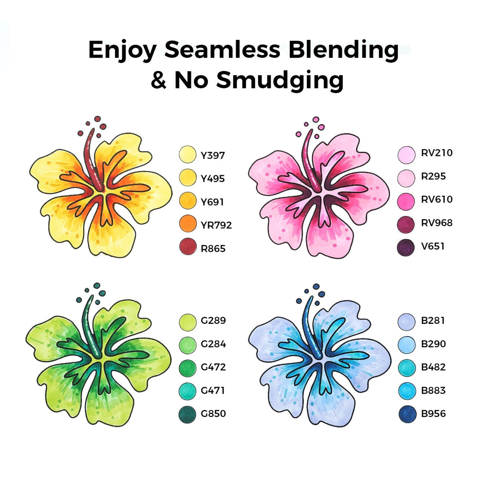 Ohuhu Oahu 40 Colors Dual Tips Alcohol Art Markers, Fine & Chisel (Brazil Domestic Shipping)