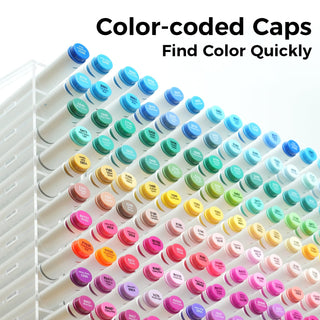 Ohuhu Oahu 60 Colors Dual Tips Alcohol Art Markers, Fine & Chisel (Brazil Domestic Shipping)
