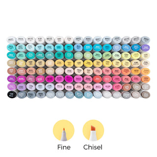 Ohuhu Oahu 120 Colors Dual Tips Alcohol Art Markers, Fine & Chisel (Brazil Domestic Shipping)