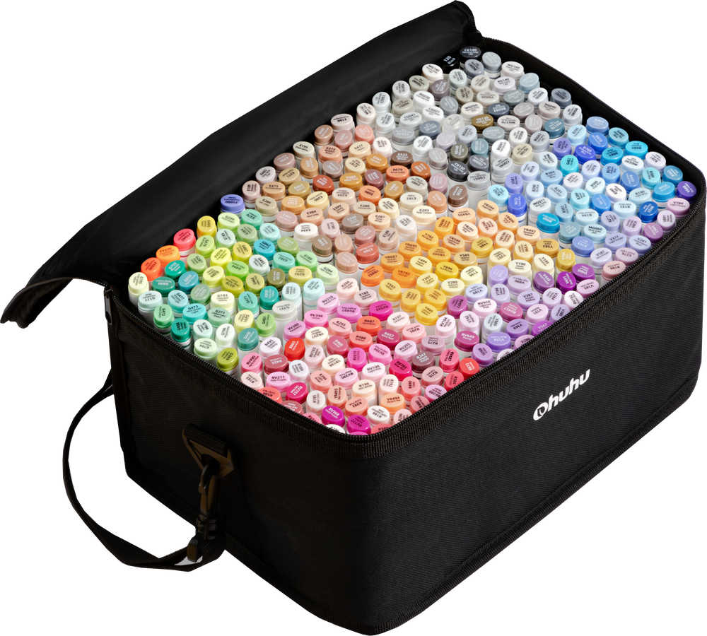 Ohuhu Oahu 320 Colors Dual Tips Alcohol Art Markers, Fine & Chisel (Brazil Domestic Shipping)