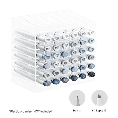 Ohuhu Oahu 36 Gray Tone Colors Dual Tips Alcohol Art Markers Set, Fine & Chisel (Brazil Domestic Shipping)