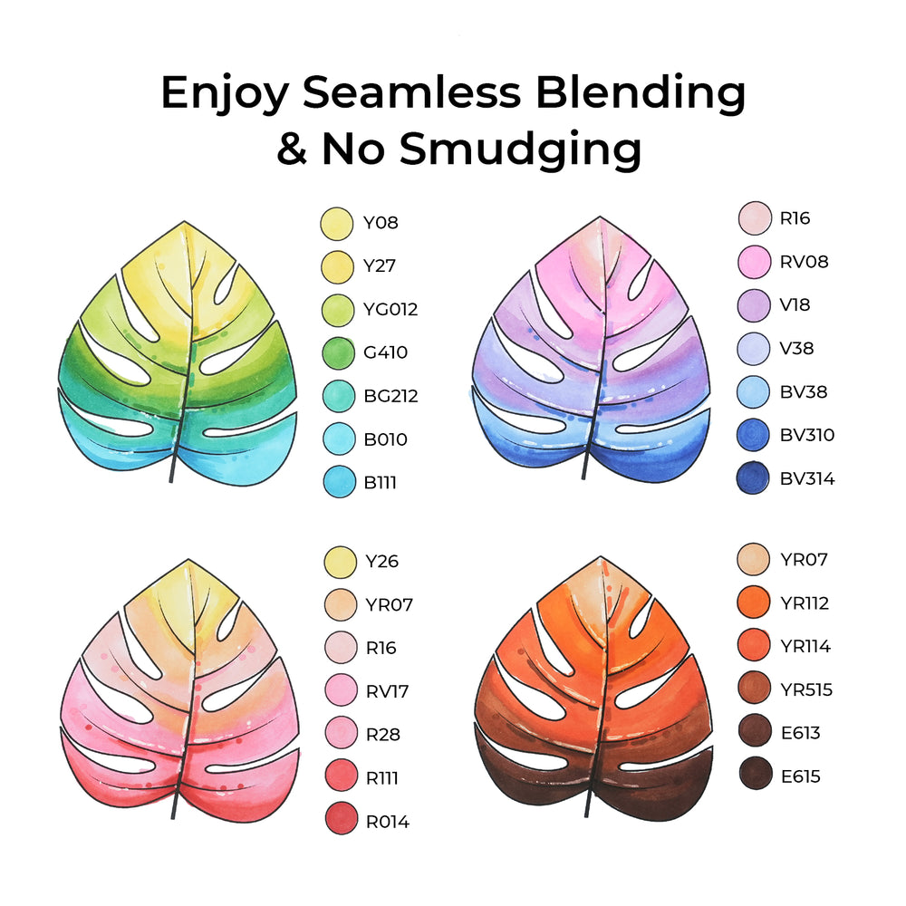 Ohuhu Oahu 320 Colors Dual Tips Alcohol Art Markers, Fine & Chisel (New Version)