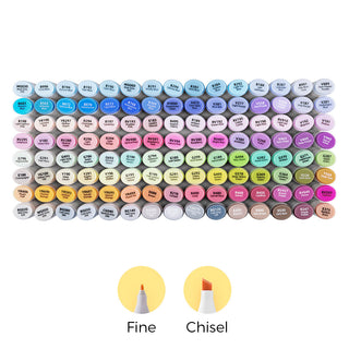 Ohuhu Oahu New 120 Colors Dual Tips Alcohol Art Markers, Fine & Chisel (Brazil Domestic Shipping)