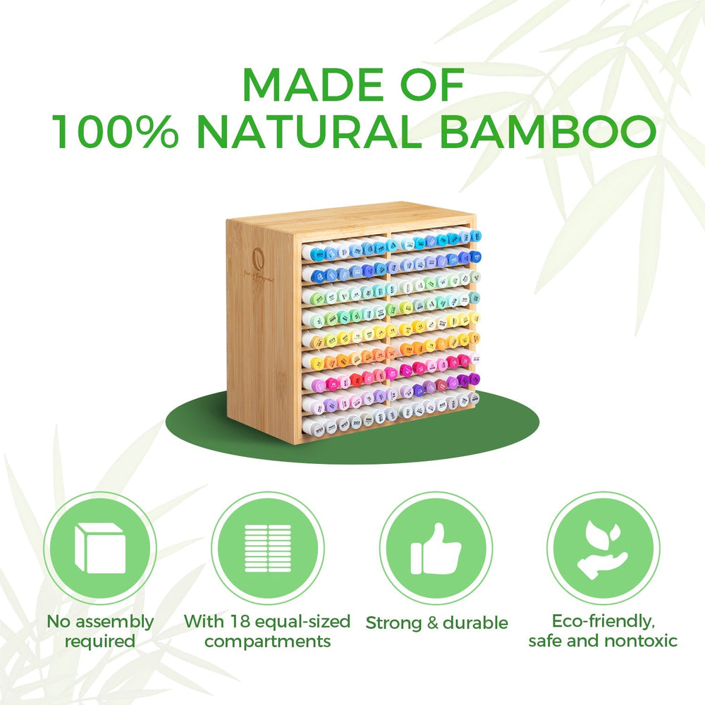 Ohuhu Bamboo Marker Organizer (Brazil Domestic Shipping)
