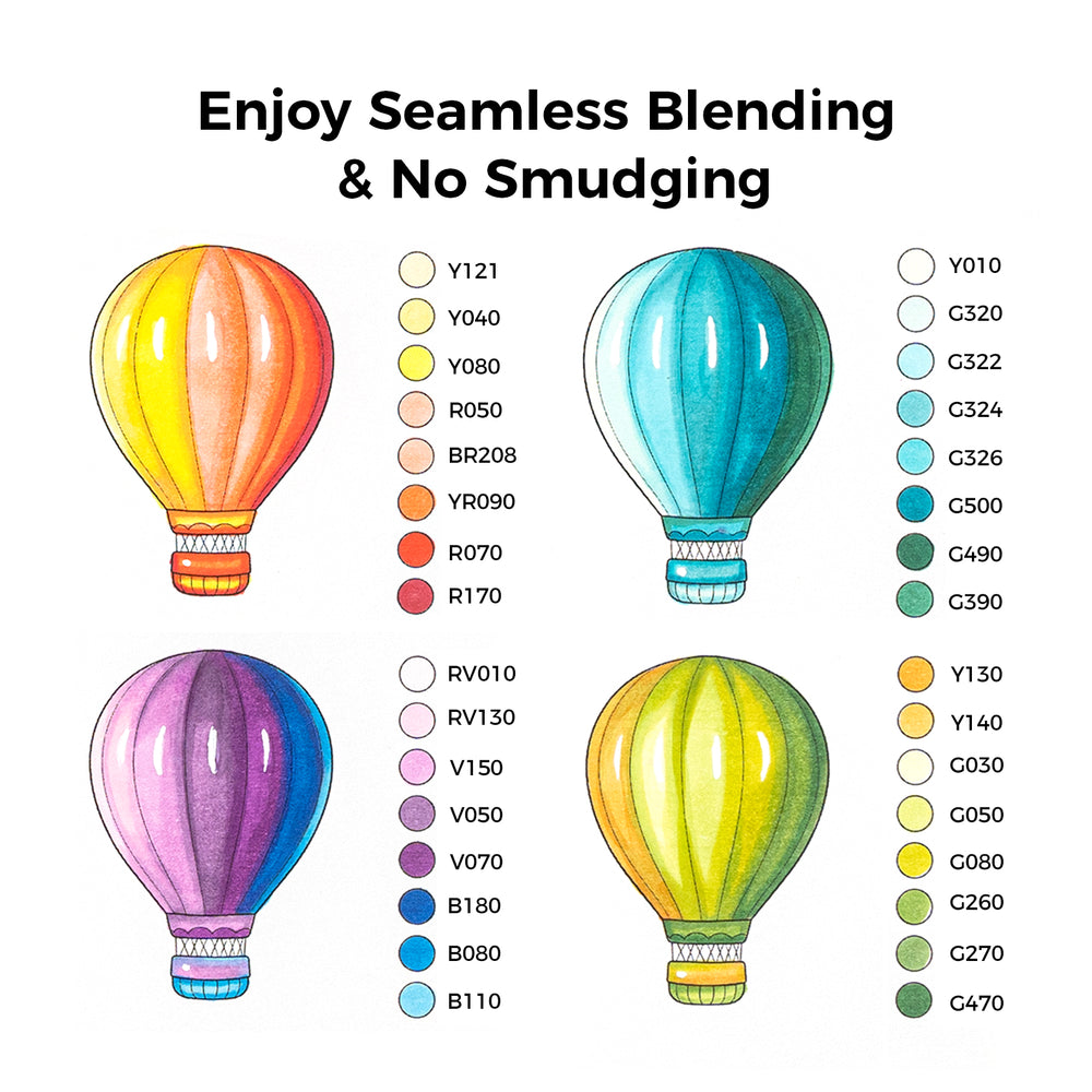 Ohuhu Honolulu 104 Colors Dual Tips Alcohol Art Markers (Brazil Domestic Shipping)