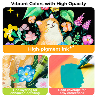 Ohuhu Kahuku Series Direct-ink Acrylic Paint Markers