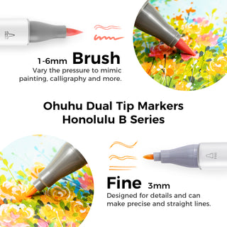 Ohuhu Honolulu Brush Markers - Small Set