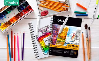 Ohuhu Spiral-Bound Mix Media Pad for Multiple Techniques