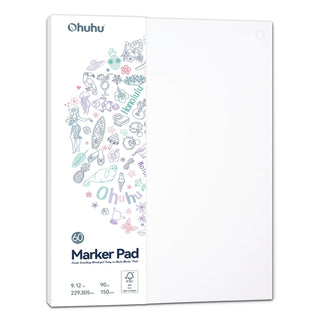 Ohuhu Bleedproof Double-Sided Marker Pad, Glue-Bound (Brazil Domestic Shipping)